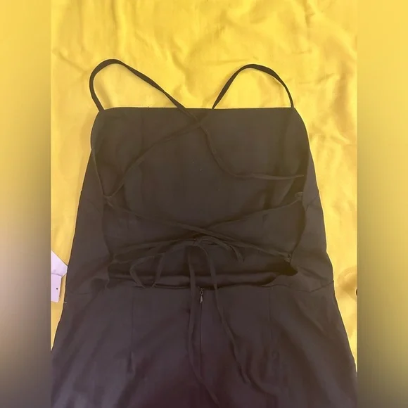 NWT Black Maxi Dress by JustFab. Open back with cross straps. - Picture 4 of 6